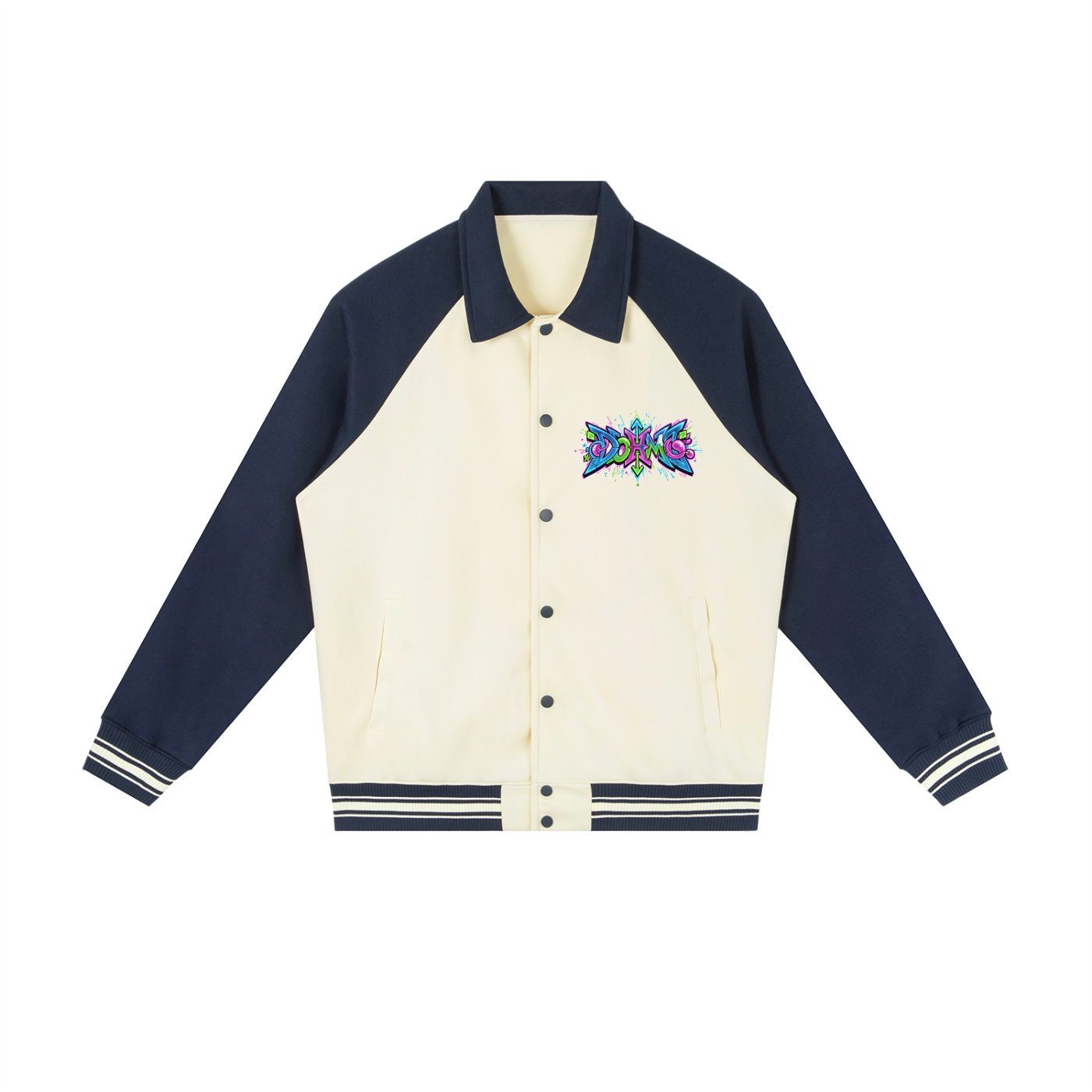 "Color Splash" Baseball Jacket