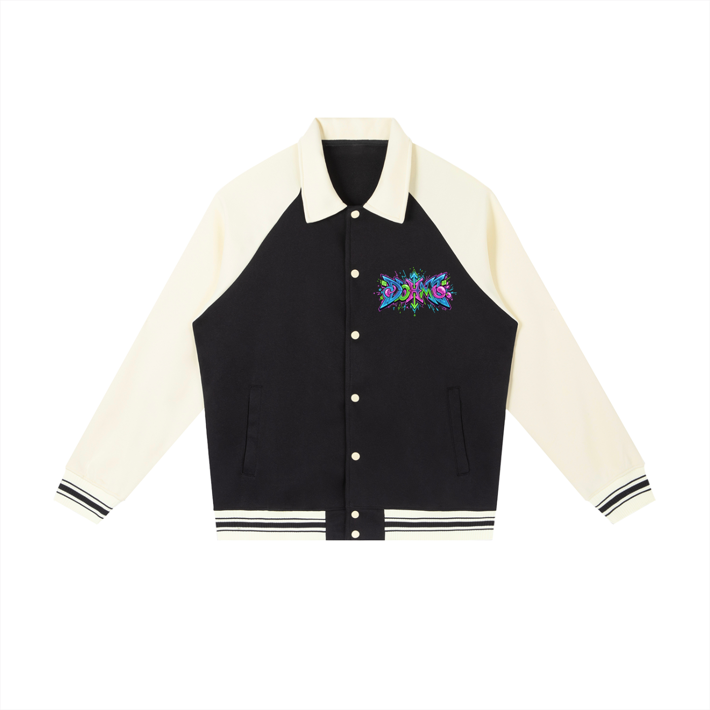 "Color Splash" Baseball Jacket
