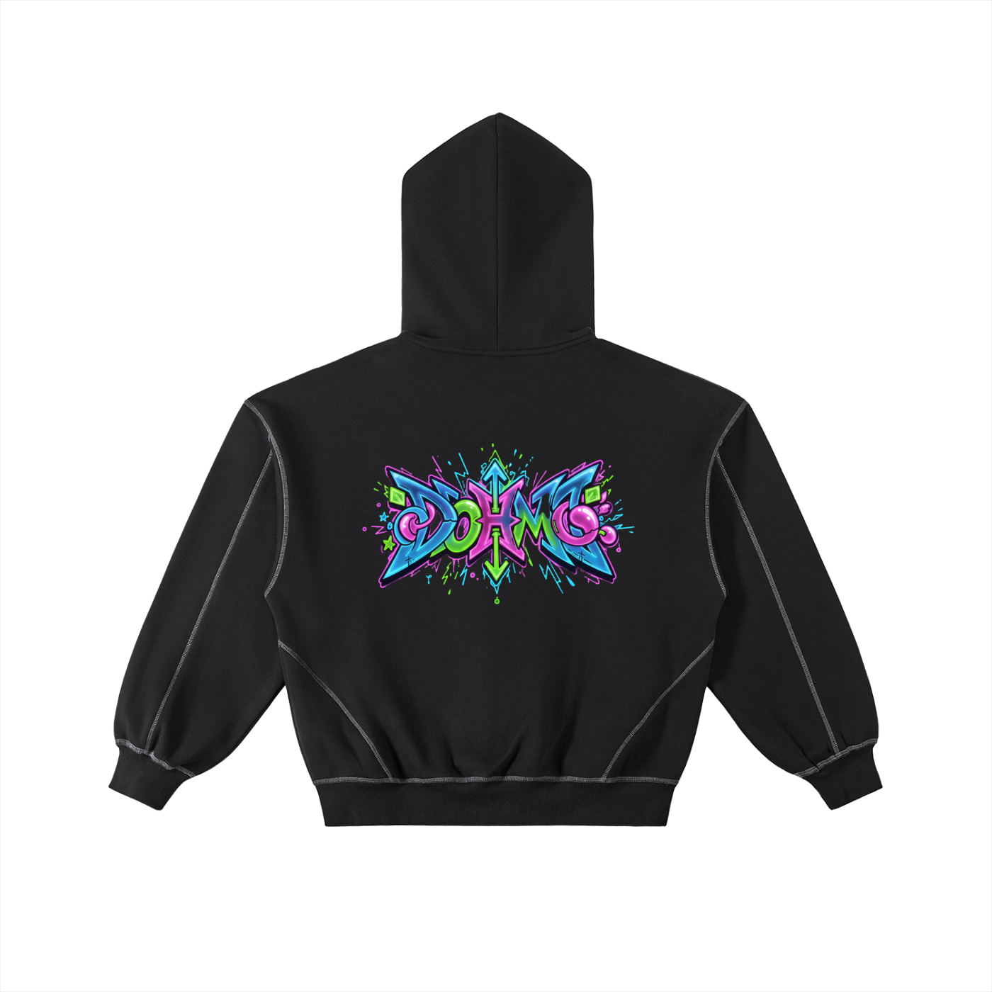 "Color Splash" Zip Hoodie